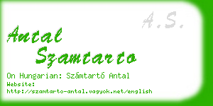 antal szamtarto business card
